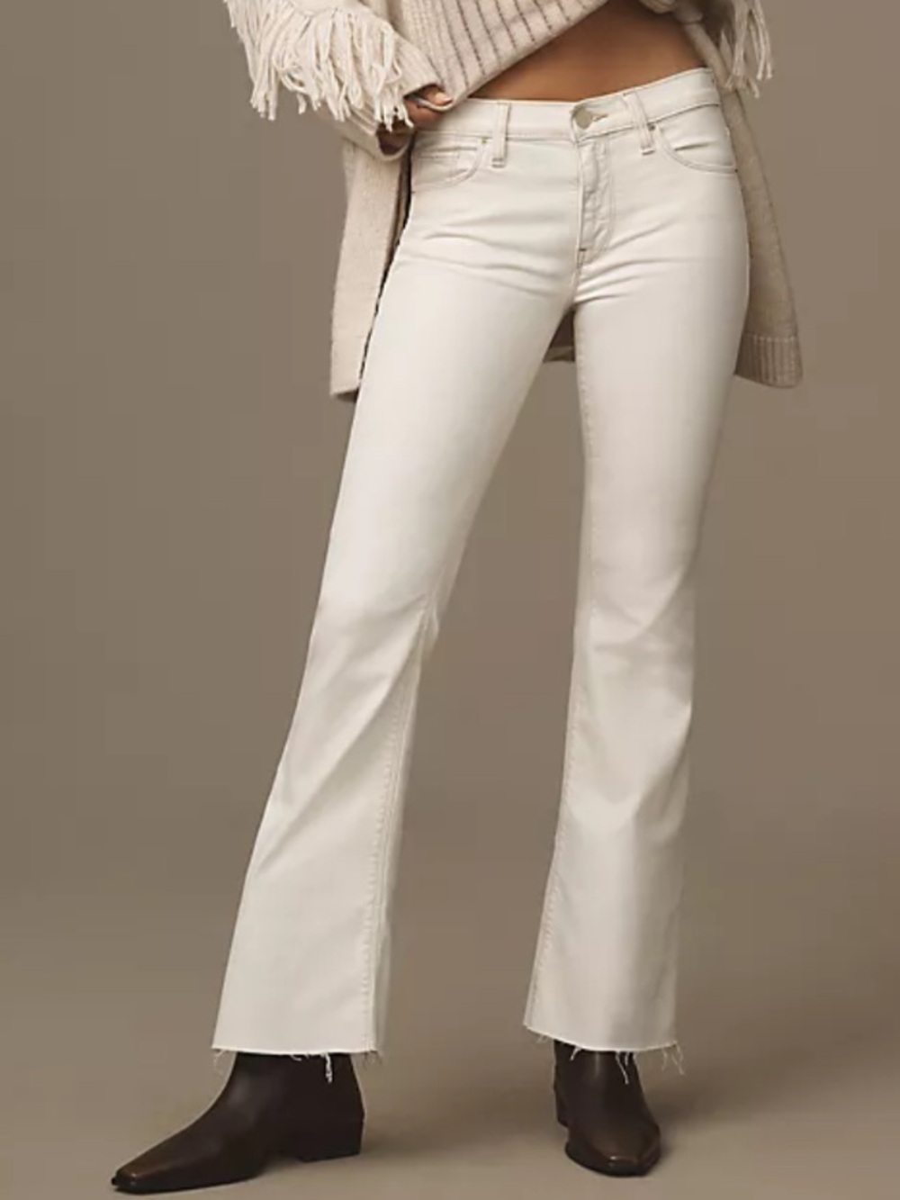 NWT Hudson Nico mid rise bootcut barefoot Jeans in white size 31